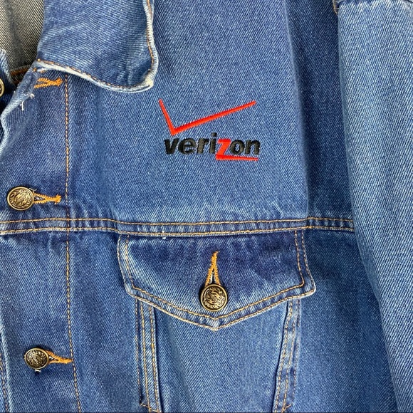 Vantage Denim Jacket Verizon Mens Size XL - Picture 3 of 8